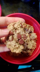 Peanut butter chocolate chip close-up