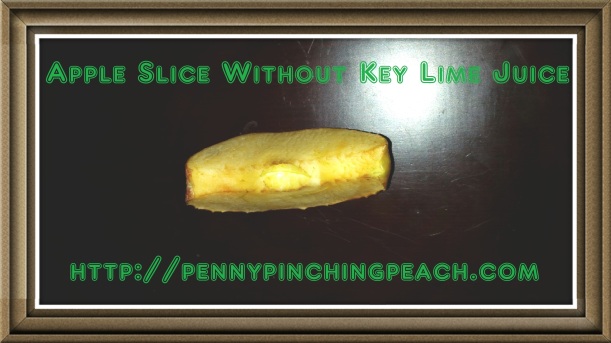 Apple slice without key lime juice