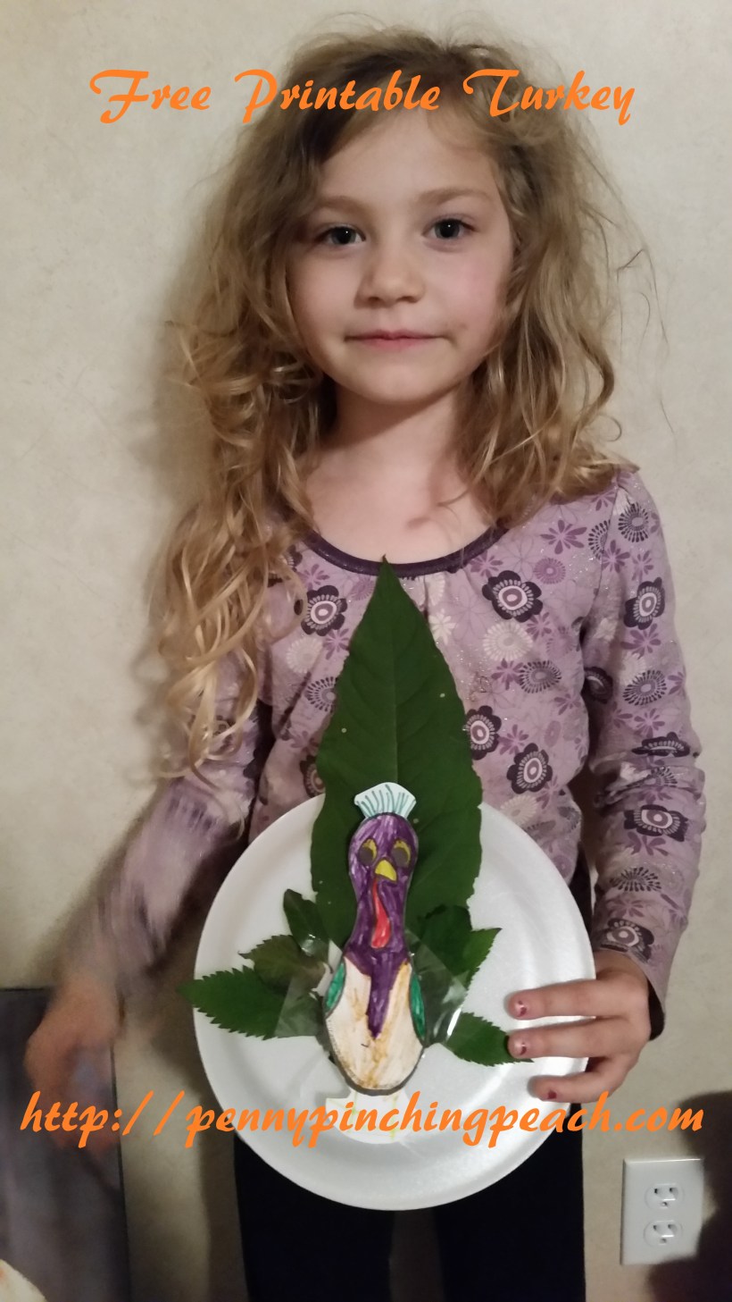 Thanksgiving turkey printable